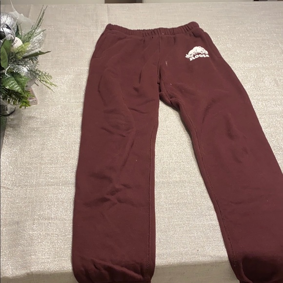 Roots- Original Sweatpant Burgundy - Picture 2 of 2